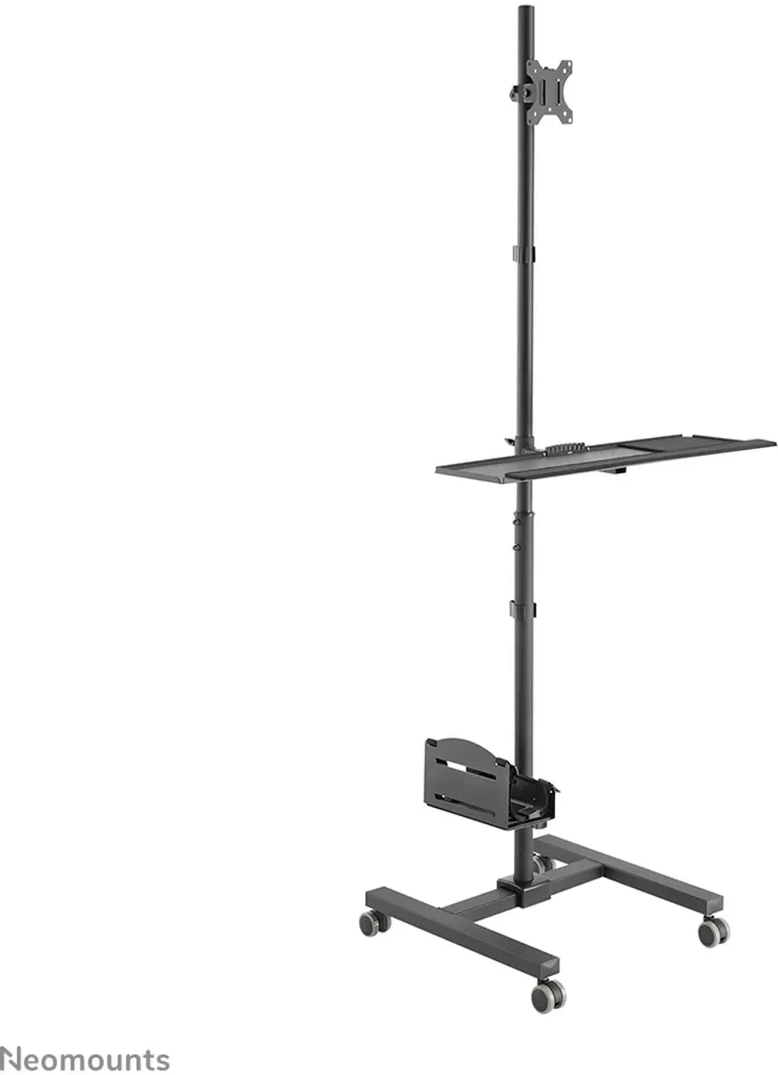 Neomounts FPMA-MOBILE1700 Mobiel Werkstation 10-32" - 8kg - Zwart