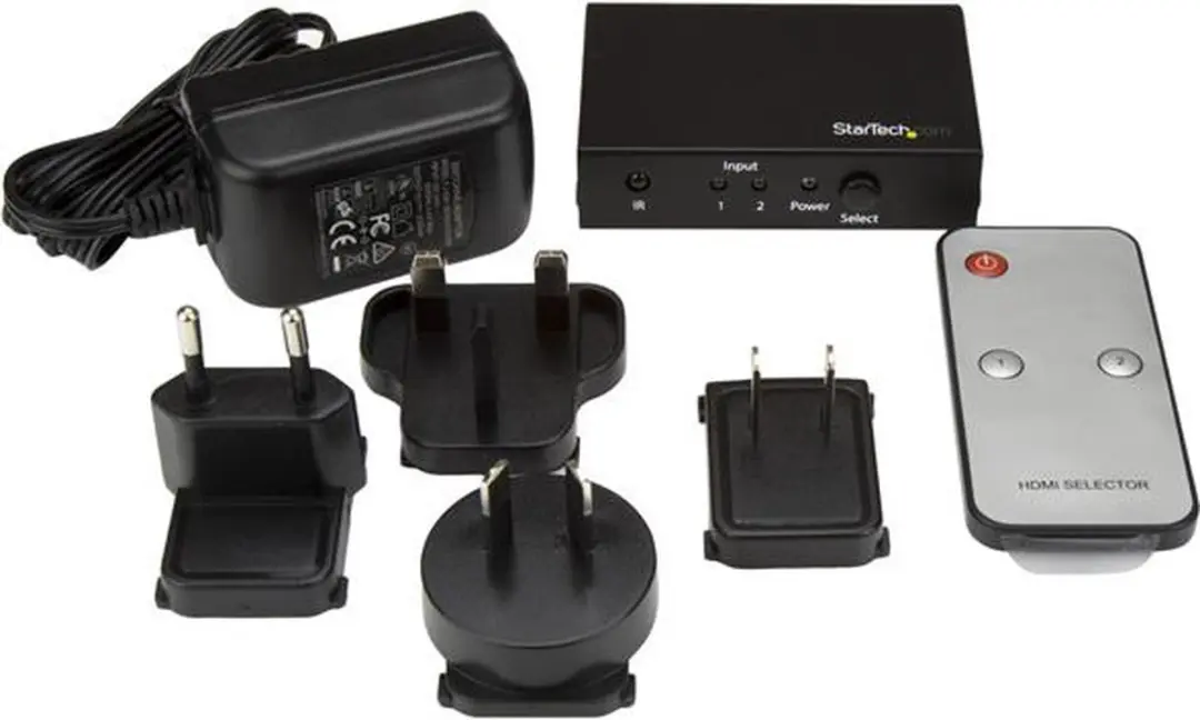 Startech VS221HD20 HDMI Switch 2 Poorten - 4K 60Hz - Zwart