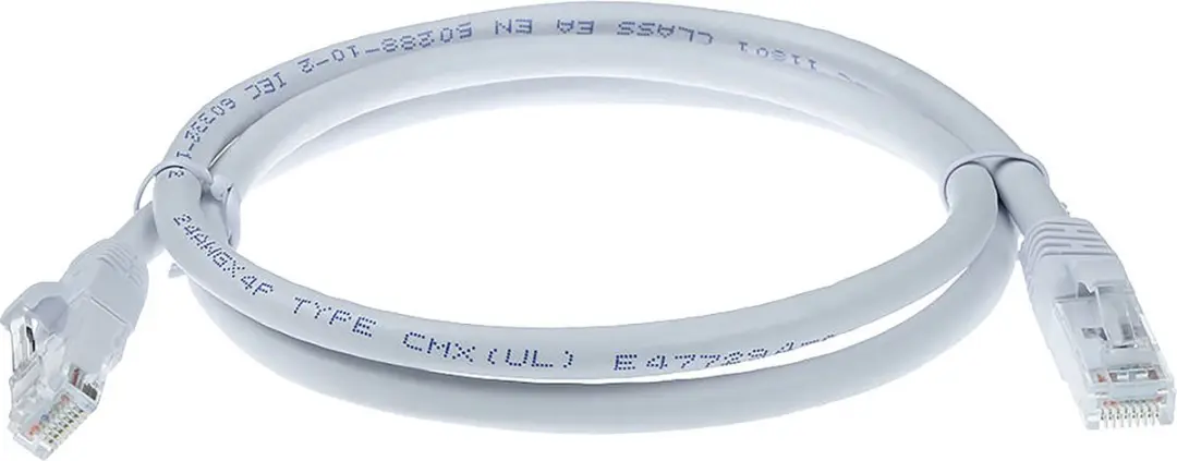 ACT Witte CAT6A Patchkabel 1m - IB6301