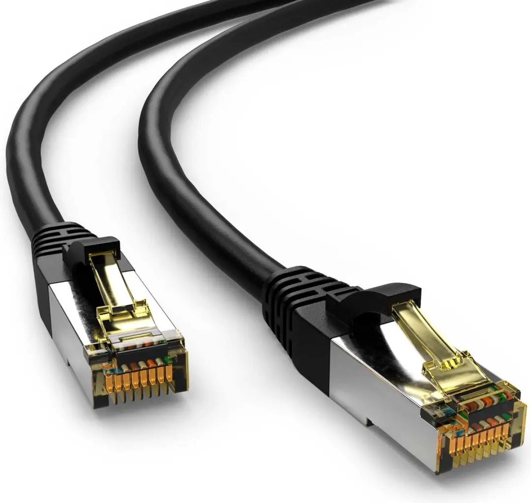 Goobay S/FTP Netwerkkabel CAT6a - 15m - Zwart