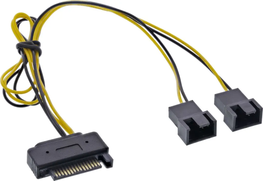 InLine SATA Case Fan Voedingskabel 0,30m - Wit