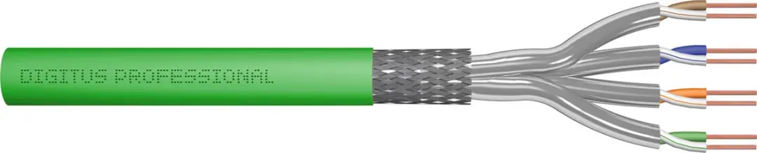 Digitus CAT8.2 sFTP Kabel 100m Groene Vaste Kern