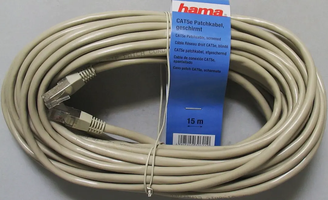 Hama Patchkabel CAT5 UTP 15m - Zwart - afbeelding 6 van 6