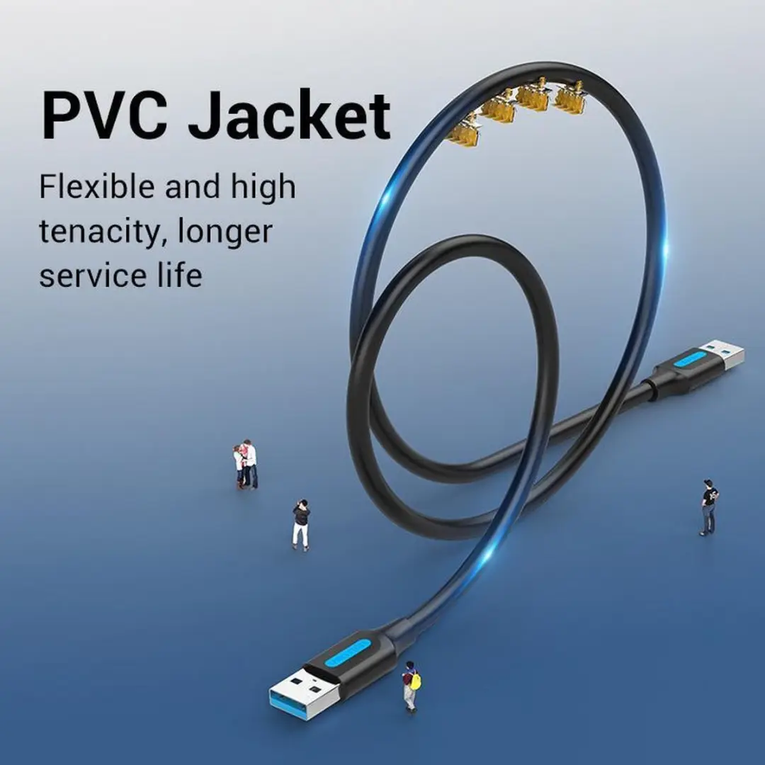 Vention USB 3.0 A/A Kabel 0,5m - Zwart