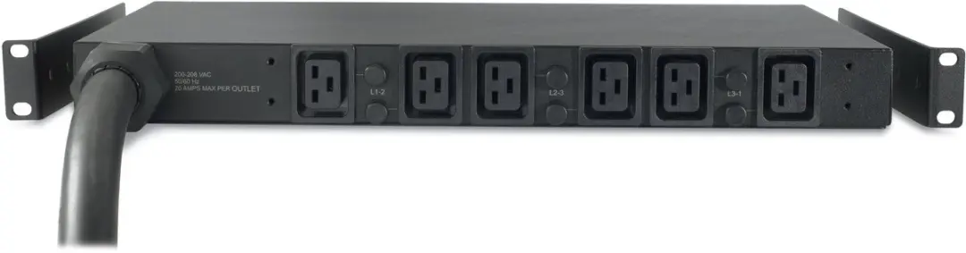 APC Basic Rack PDU AP7526 22kW 400V - 6x C19 - Zwart