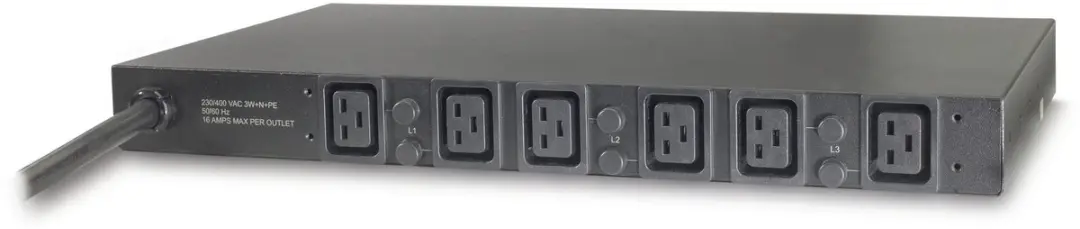 APC Basic Rack PDU AP7526 22kW 400V - 6x C19 - Zwart - afbeelding 6 van 6