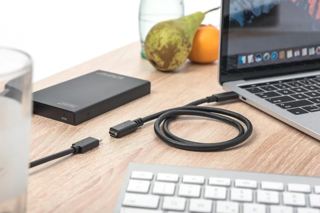 Digitus USB 2.0 USB-C Kabel 2m - Zwart