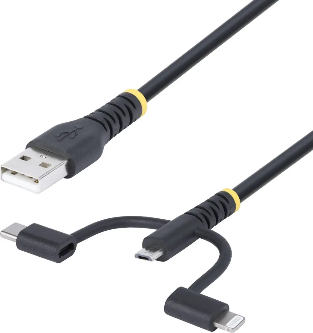Startech RLTCUB1MBK USB 3-in-1 Oplaadkabel