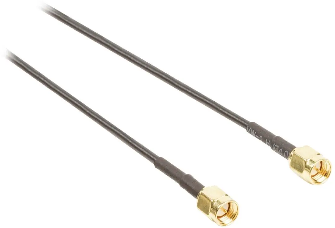 Nedis SMA Male Antennekabel 50 Ohm 2.00m - Verguld - Zwart