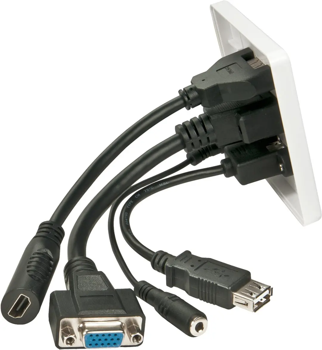 Lindy 60220 HDMI/VGA/USB/Jackplug Adapter - Wit