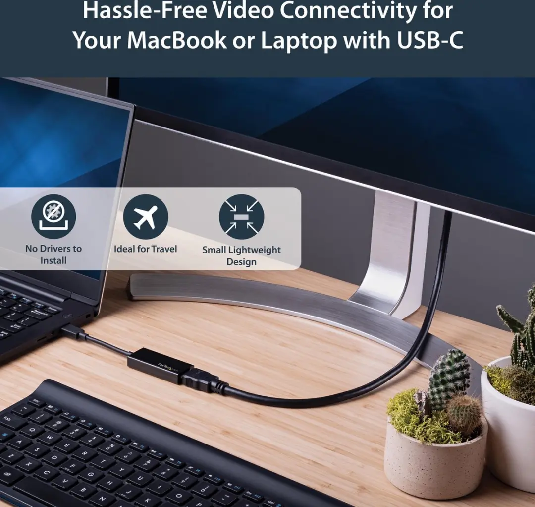 Startech USB-C naar HDMI Adapter 4K60 - Zwart