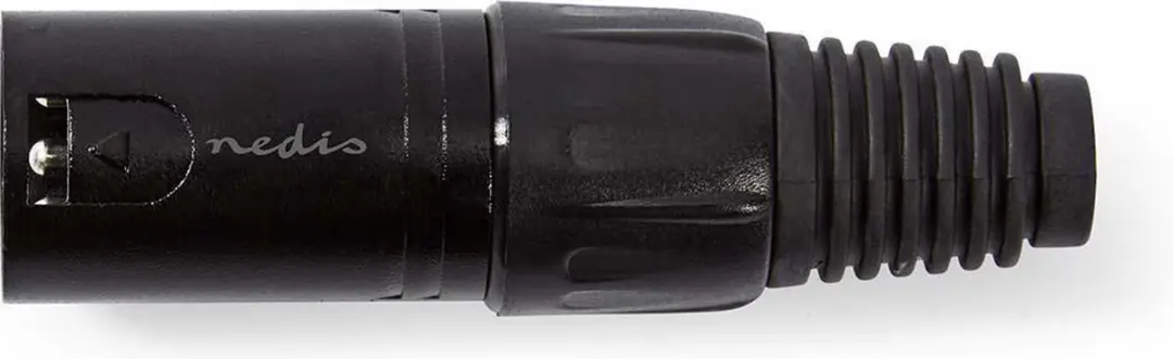 Nedis XLR Male Connector - Vernikkeld - Zwart