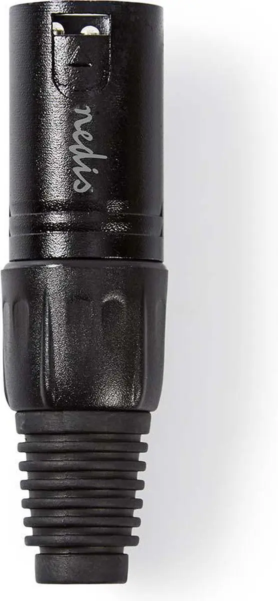 Nedis XLR Male Connector - Vernikkeld - Zwart