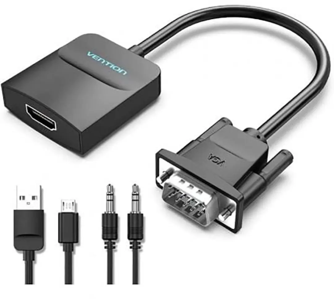 Vention VGA naar HDMI + Audio Adapter - Zwart