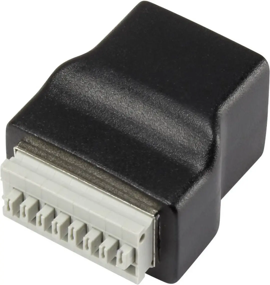 Tru Components LT-RJSTA RJ45-bus 1243970 - Zwart