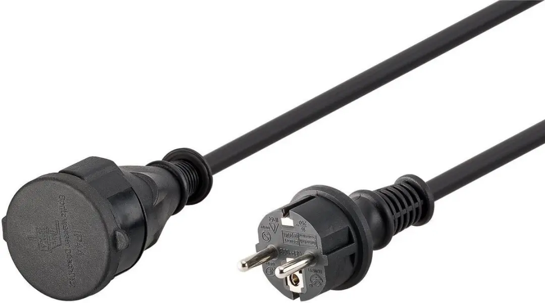 Goobay Geaarde Voeding Verlengkabel Outdoor 10m - 3x1,5mm²