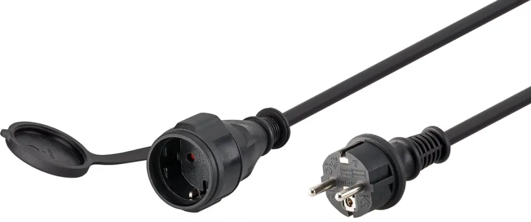 Goobay Geaarde Voeding Verlengkabel Outdoor 10m
