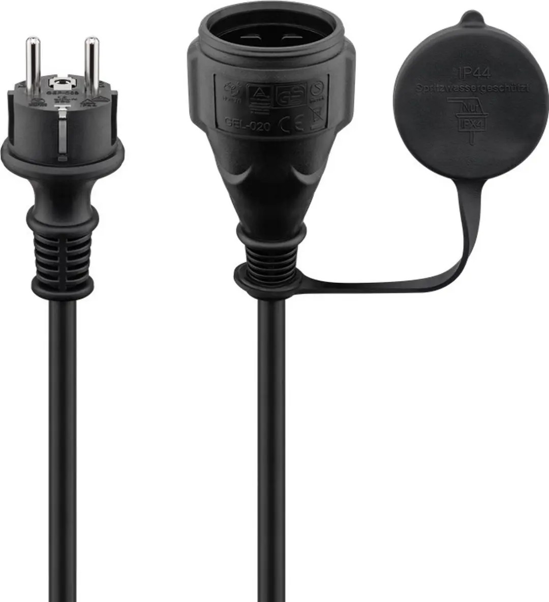 Goobay Geaarde Voeding Verlengkabel Outdoor 10m - 3x1,5mm² - afbeelding 6 van 6