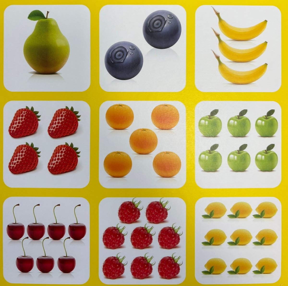 Tactic Lotto Fruit & Nummers – Kaartspel – Zoek & Vind – Familiespel – 2-4 spelers – Vanaf 3 jaar