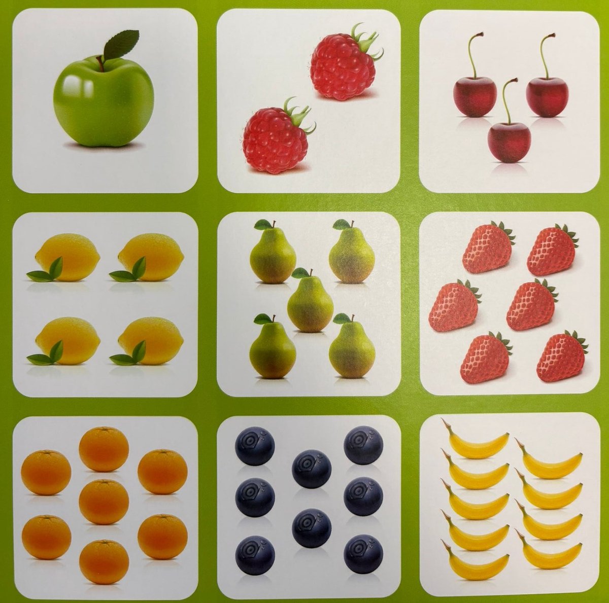 Tactic Lotto Fruit & Nummers – Kaartspel – Zoek & Vind – Familiespel – 2-4 spelers – Vanaf 3 jaar