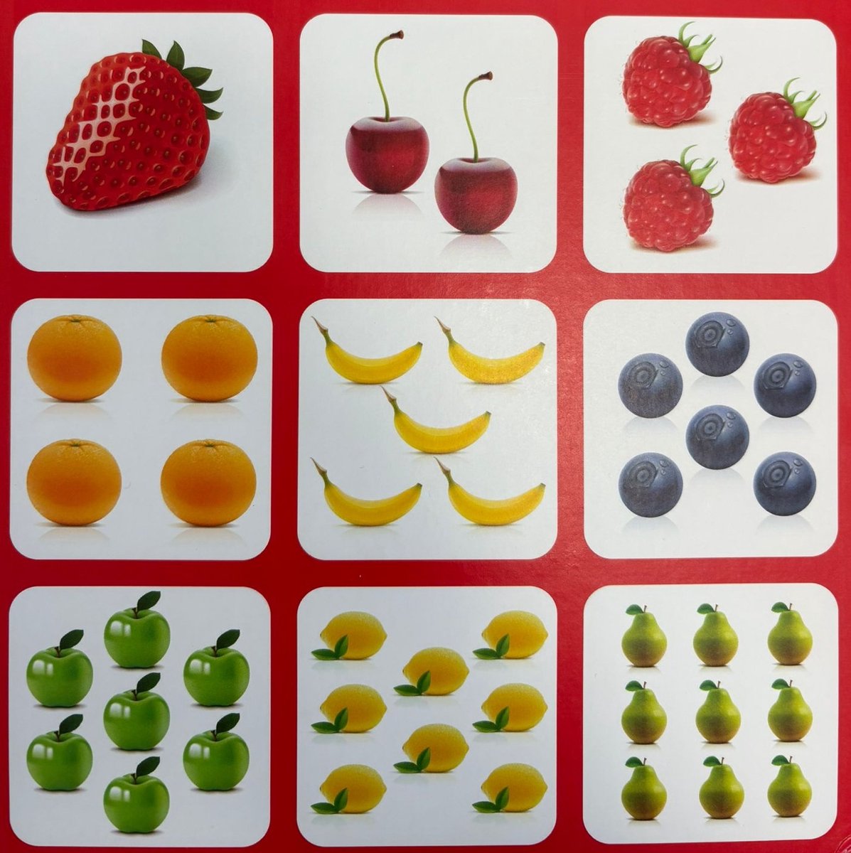 Tactic Lotto Fruit & Nummers – Kaartspel – Zoek & Vind – Familiespel – 2-4 spelers – Vanaf 3 jaar