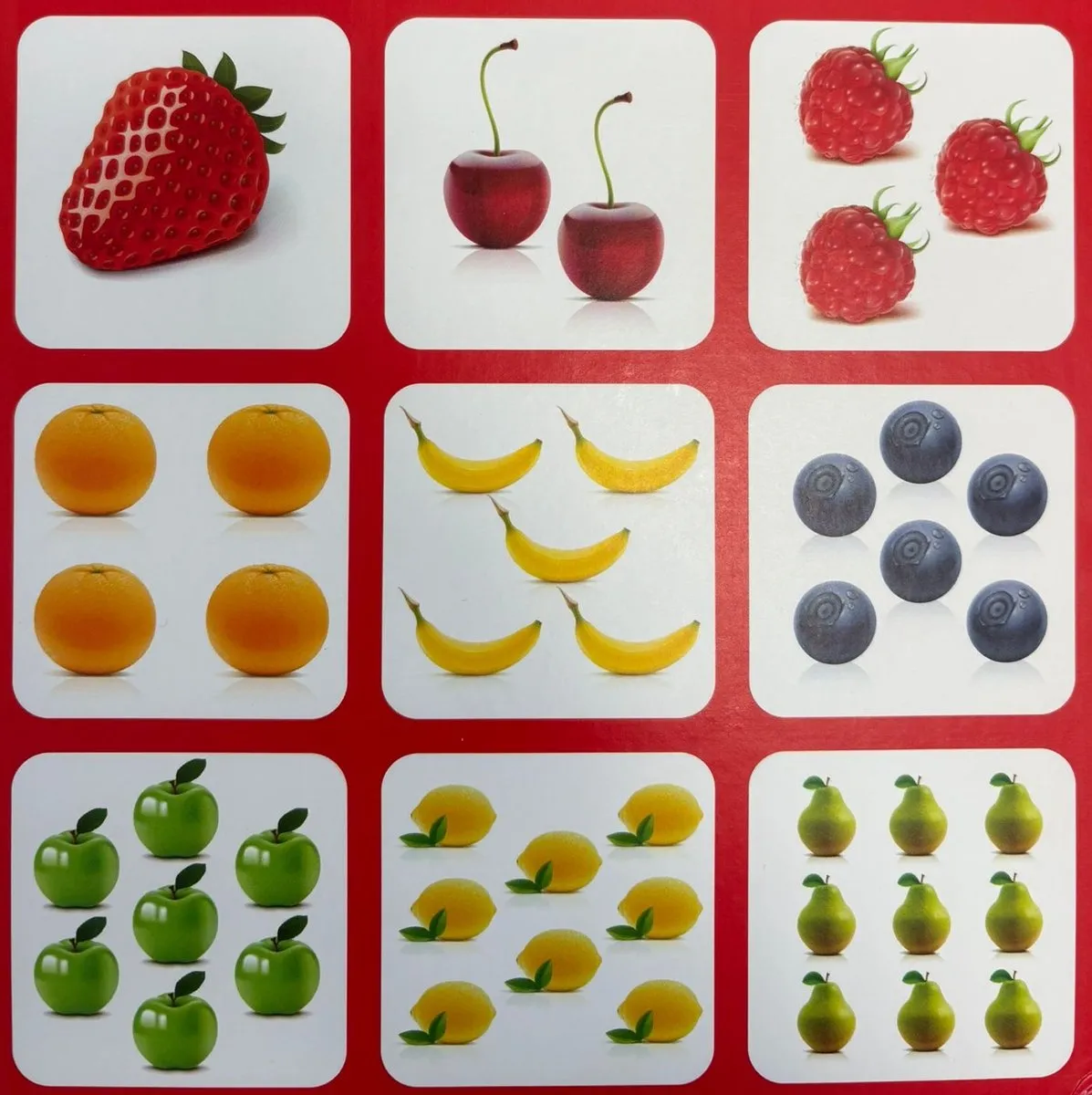Tactic Lotto Fruit & Nummers 52677 Zoek & Vind Kaartspel - 2-4 spelers
