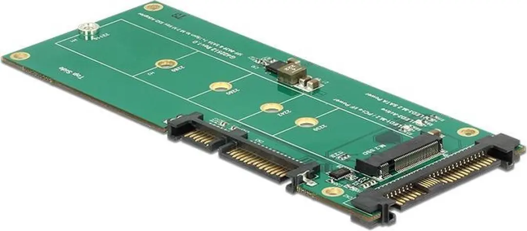 Delock Converter U.2 naar M.2 Key M 22 pin - Zwart/ Groen - afbeelding 6 van 6