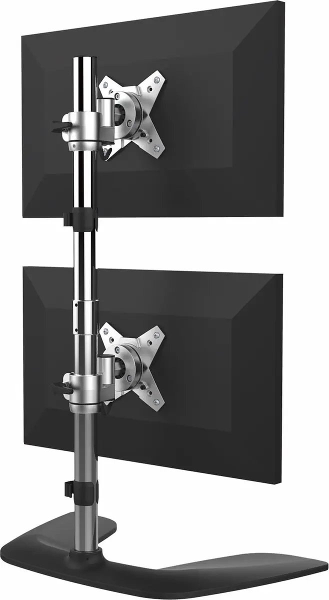 Startech ARMDUOVS Verticale Dual Monitorstand - 2x 13-27" - Zwart