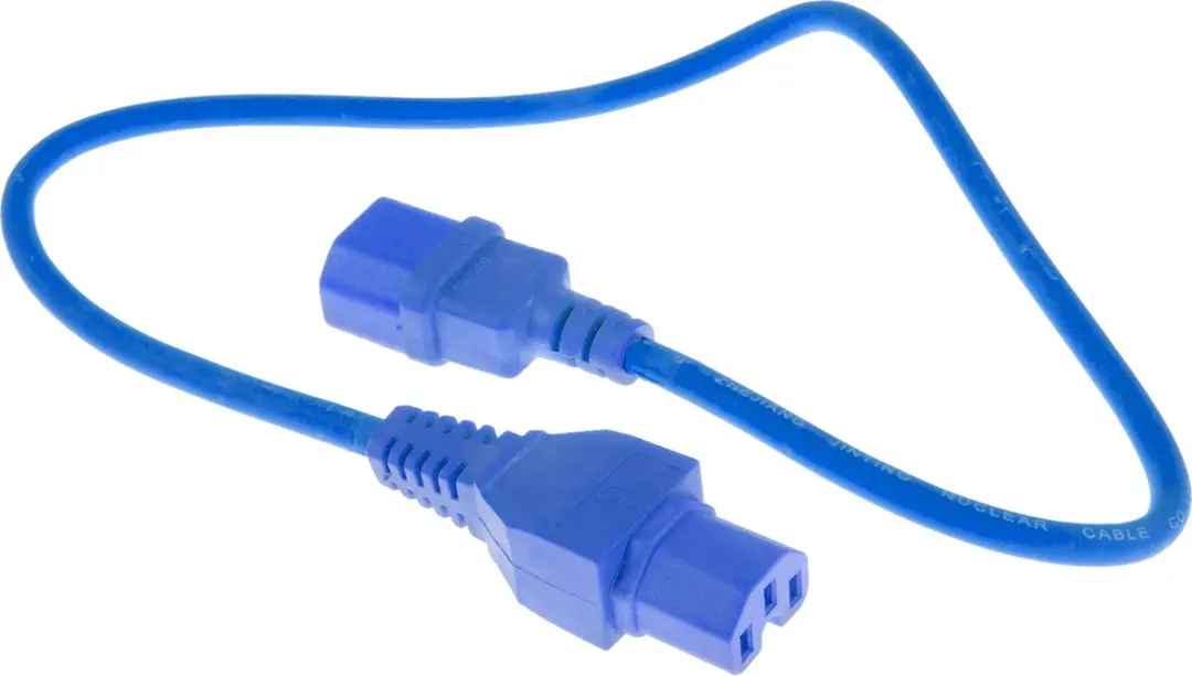 ACT Netsnoer C14-C15 Blauw 0,6m