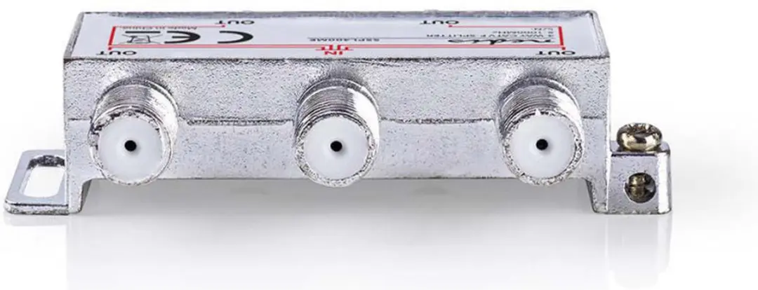 Nedis CATV-Splitter SSPL400ME - 4 Outputs 75 Ohm - Zilver
