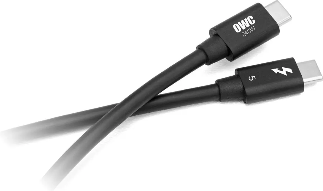 OWC Thunderbolt 4 Kabel 0.3m - 80/120Gb/s - 240W - Zwart
