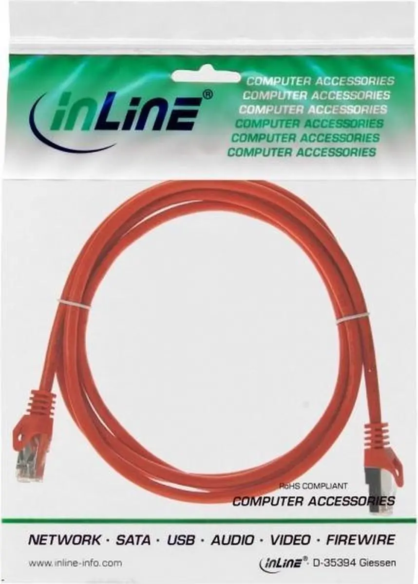 InLine Patchkabel SF/UTP Cat.5e Oranje 0,25m