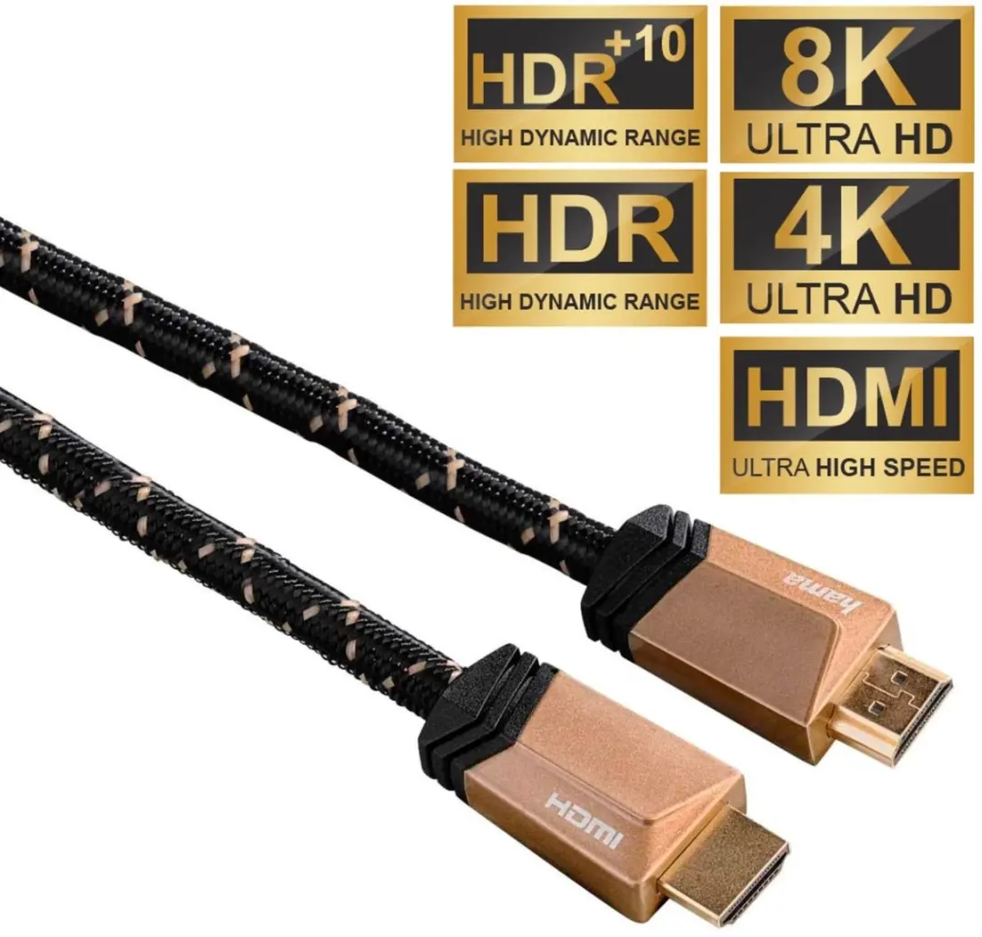 Hama Ultra High-Speed HDMI-kabel 8K 3m - Metaal - Ethernet