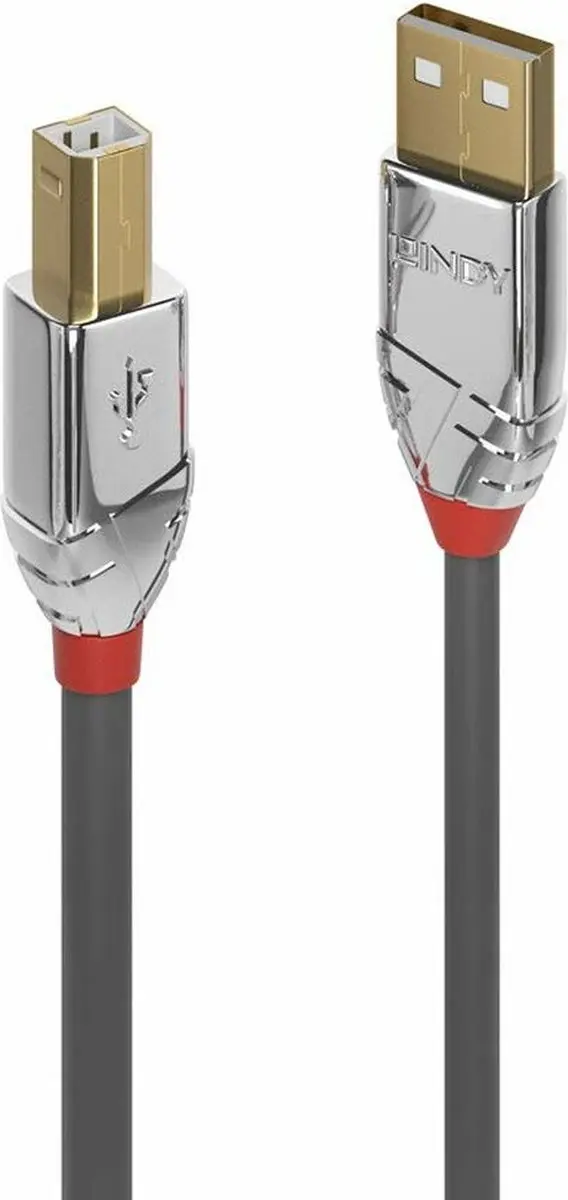 Lindy 36643 Micro USB Kabel 3m - Zwart/Grijs