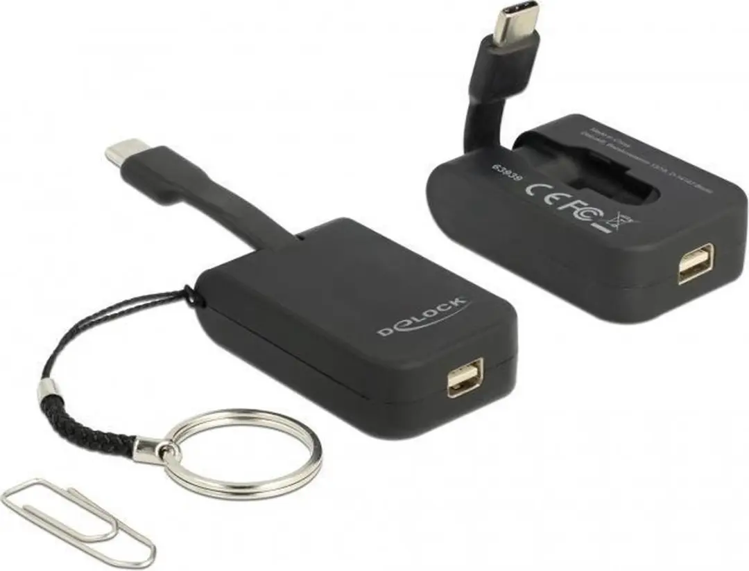 Delock USB-C naar Mini DisplayPort Adapter - 4K 60Hz - Zwart