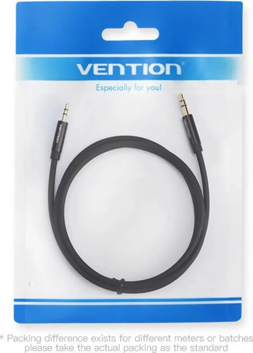 Vention 2.5mm naar 3.5mm Jack Audiokabel 1.5m - Zwart