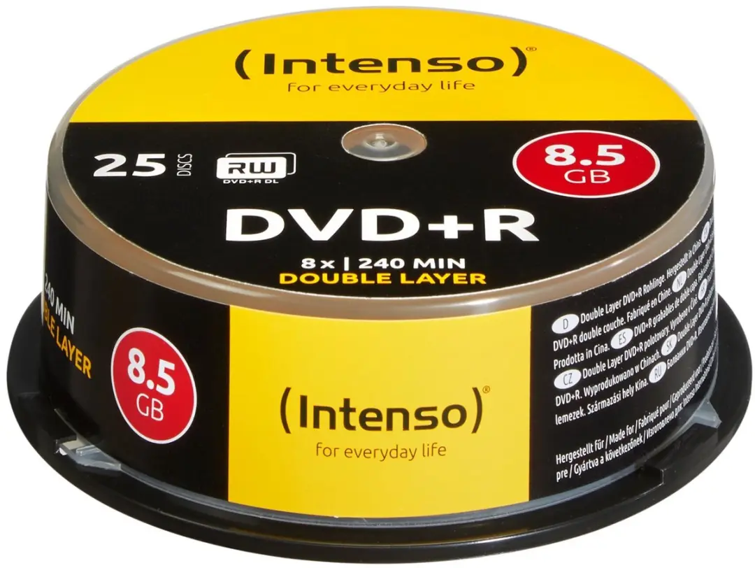 Intenso 4311144 DVD+R DL 8.5GB - 25 Stuks