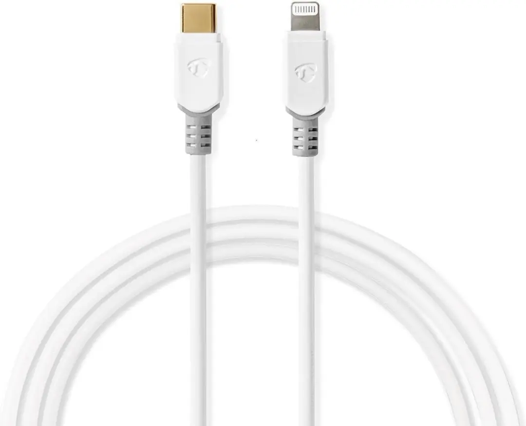 Nedis Lightning Kabel USB-C 2.0 2m - Wit