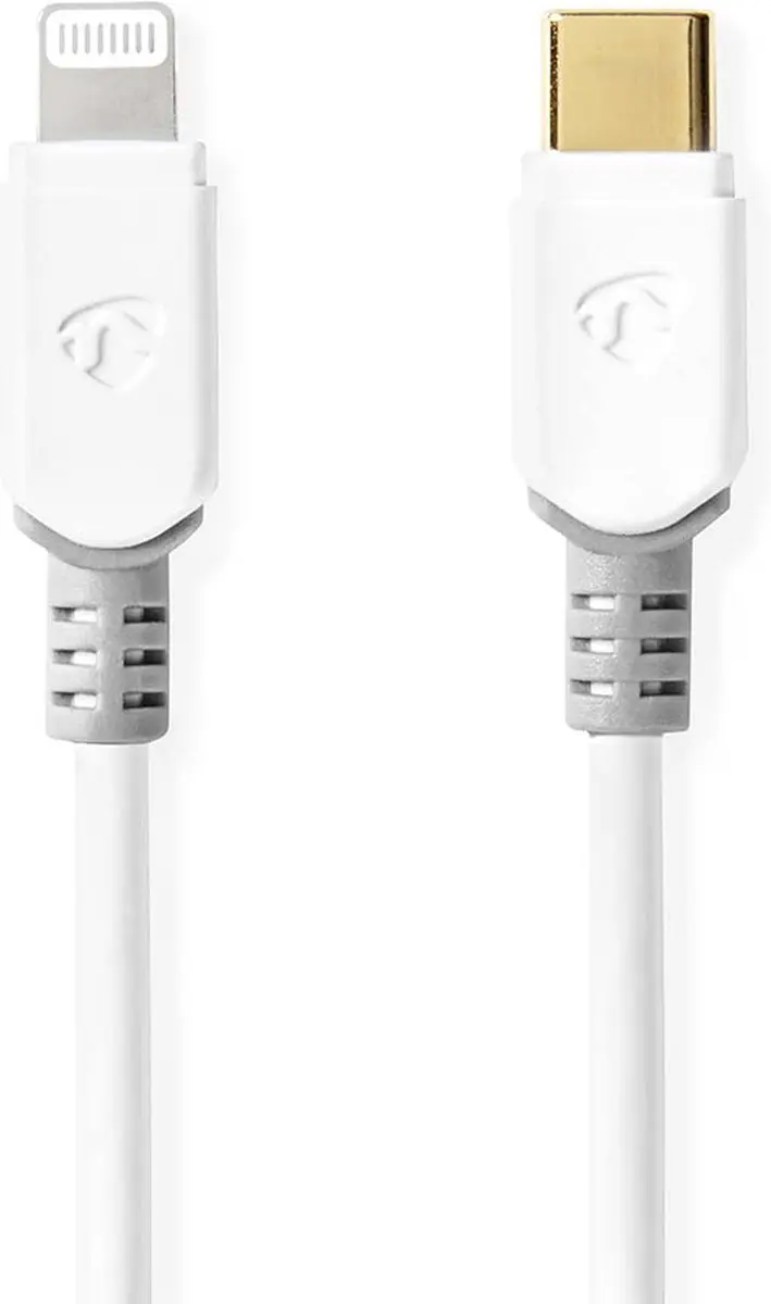 Nedis Lightning Kabel USB-C 2.0 2m - Wit