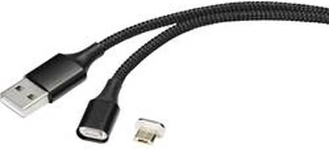 Renkforce RF-4746074 USB-kabel USB-A naar Micro-B 1m - Zwart