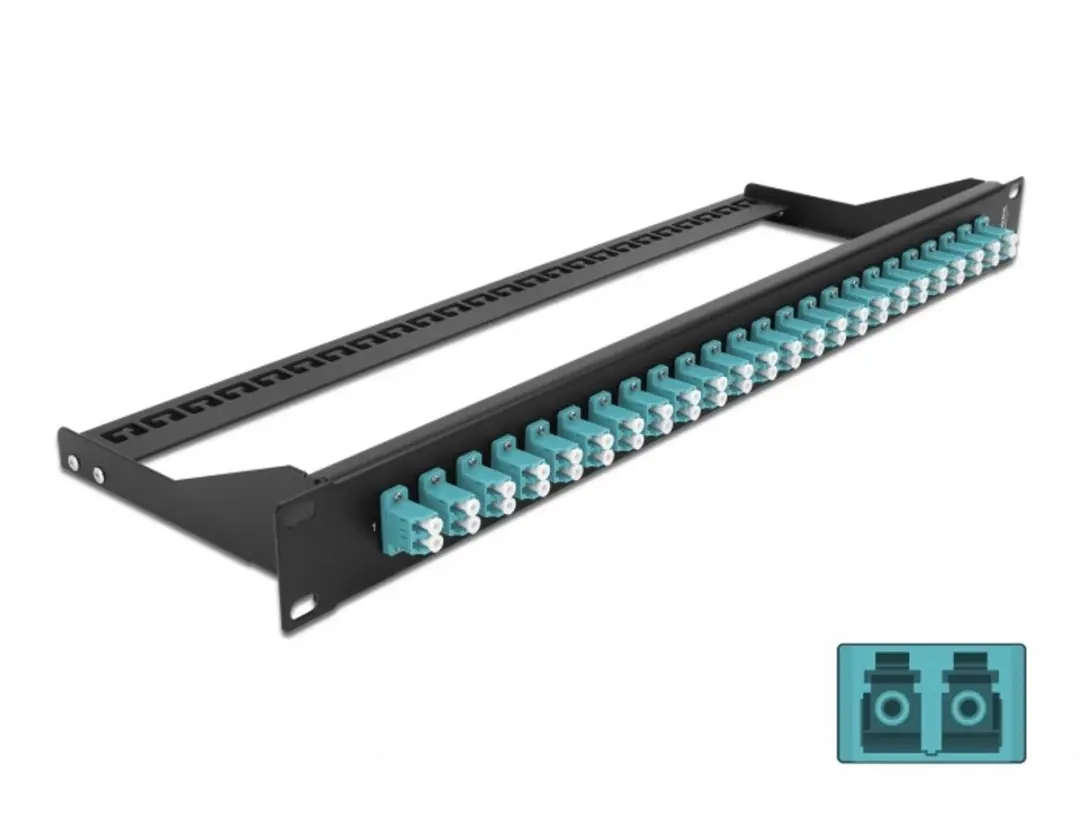 Delock 19" 24-Poorts LC Duplex Patchpaneel