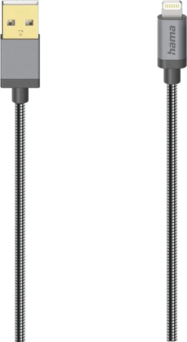 Hama USB-C naar Lightning Kabel 75cm - Grijs