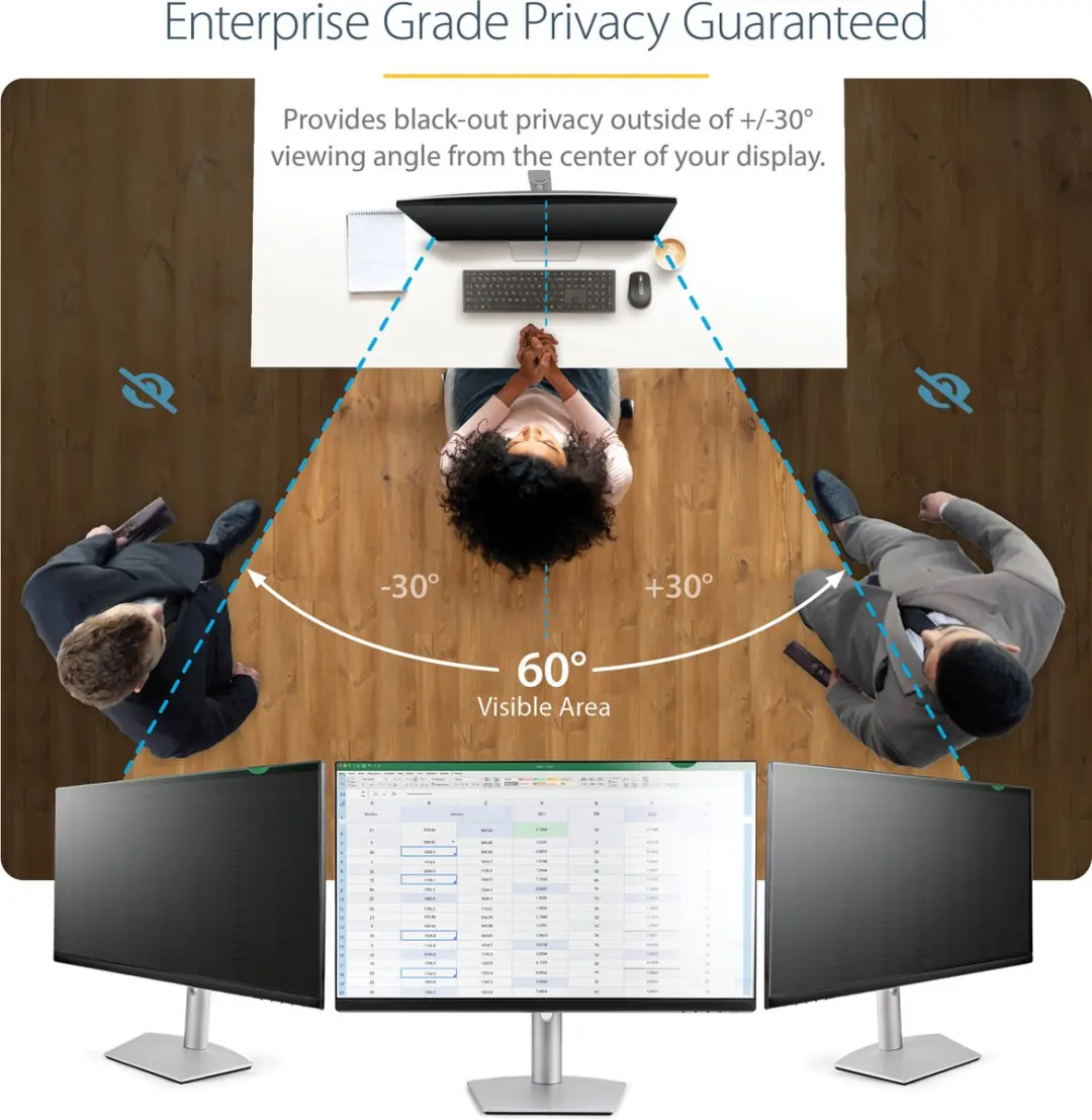 Startech Privacyscherm 34 inch - Mat/Glanzend