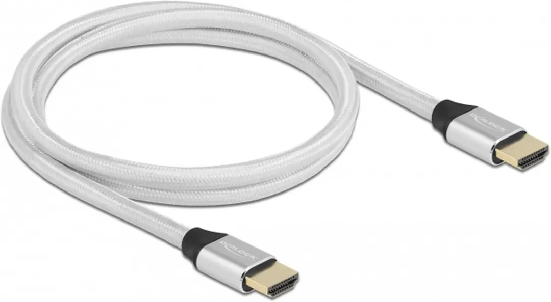 Delock HDMI 2.1 Kabel 8K 60Hz - 1m - Zilver