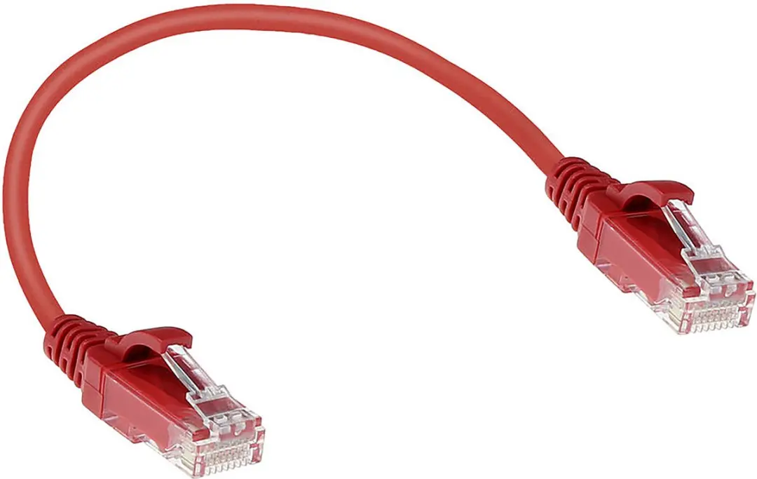 ACT DC9530 Rode LSZH CAT6 Patchkabel 0,15m - Snagless