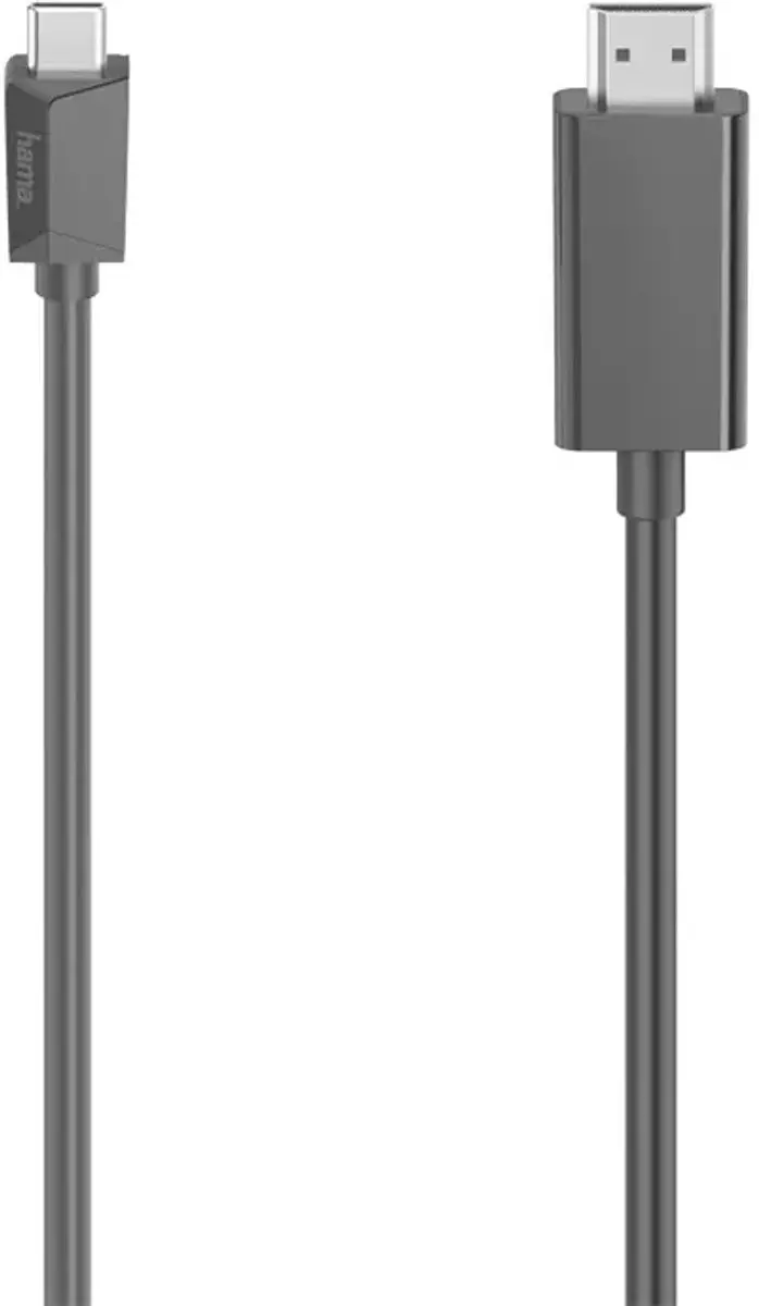 Hama USB-C naar HDMI 4K Videokabel 1,5m - Zwart