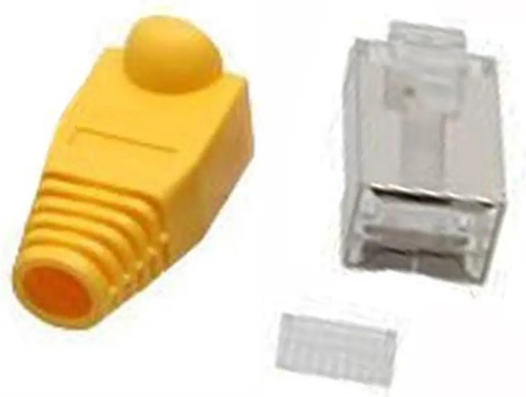 InLine RJ45 Krimpconnectoren CAT6 STP - 10 Stuks Geel