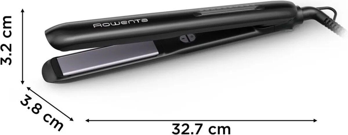 Rowenta Optiliss+ SF3320 Stijltang - Keramisch/Toermalijn - 10 standen - Zwart