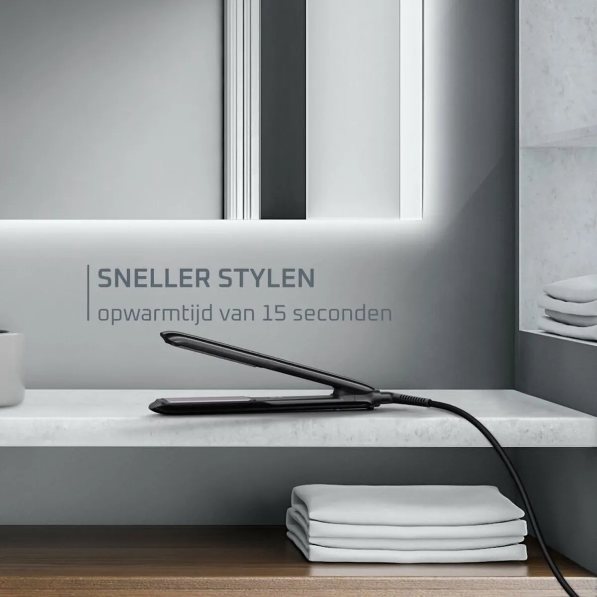 Rowenta Optiliss+ SF3320 Stijltang - Keramisch/Toermalijn - 10 standen - Zwart - afbeelding 6 van 6