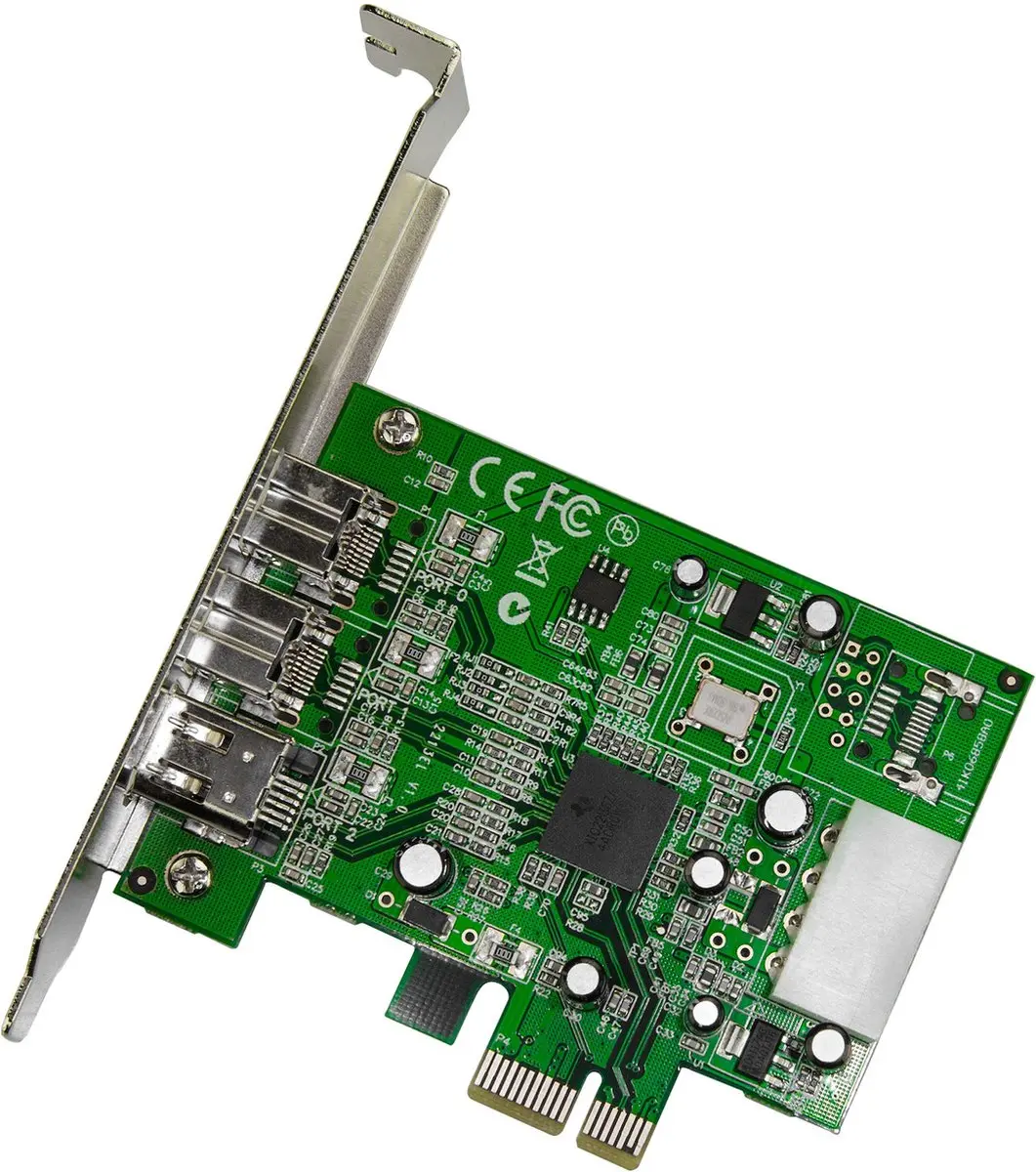 Startech PEX1394B3 PCI-kaart 800 Mbit/s - Grijs-Groen